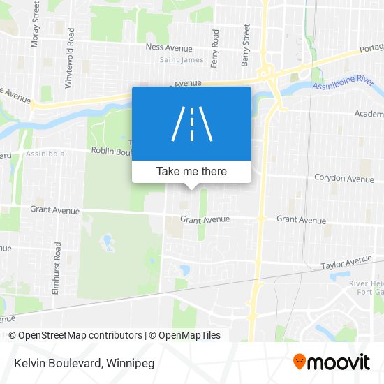 Kelvin Boulevard map