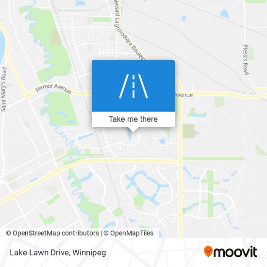 Lake Lawn Drive map