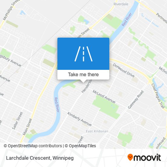 Larchdale Crescent map