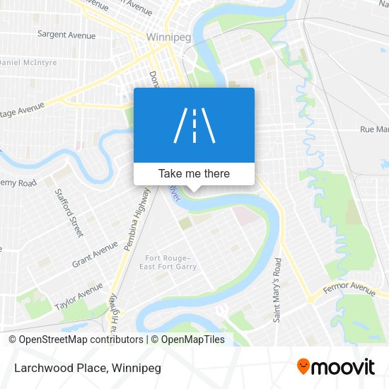 Larchwood Place map