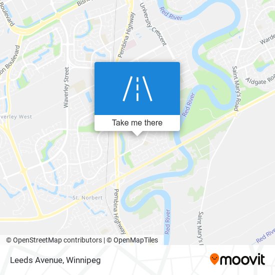 Leeds Avenue map