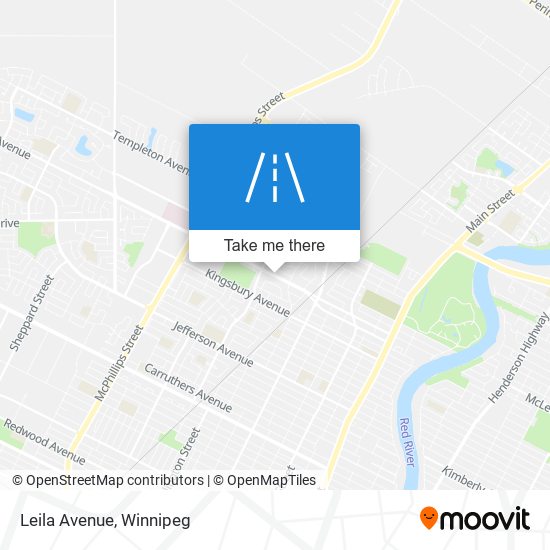 Leila Avenue map