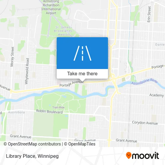 Library Place map