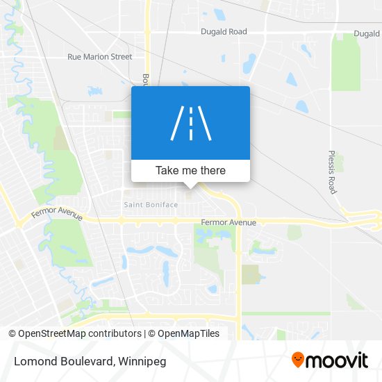 Lomond Boulevard map