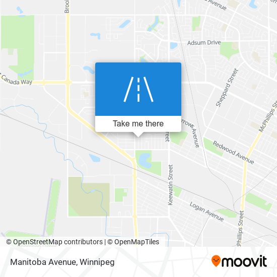 Manitoba Avenue map
