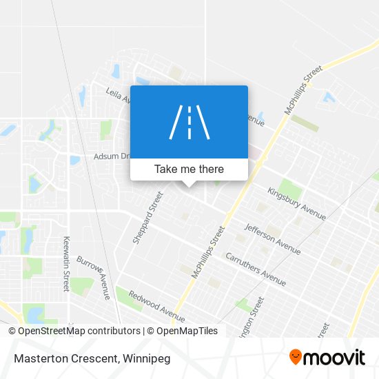 Masterton Crescent map