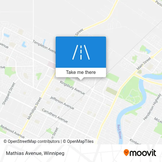 Mathias Avenue map