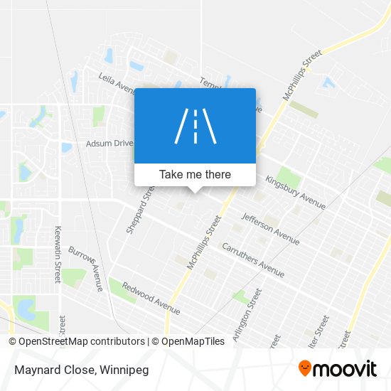 Maynard Close map