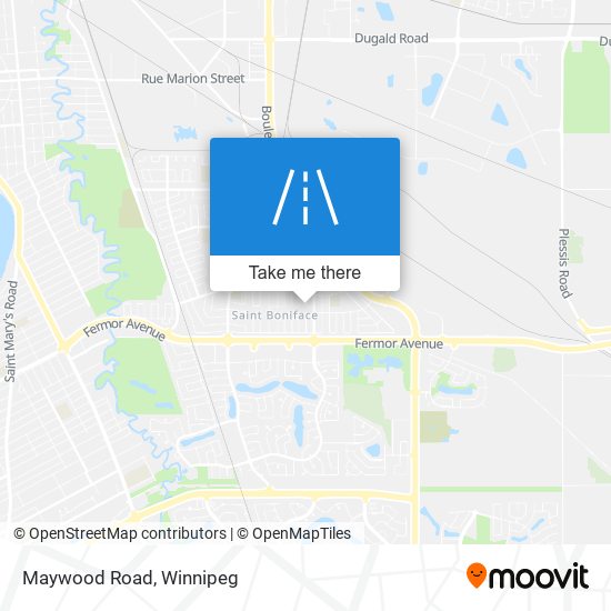 Maywood Road map