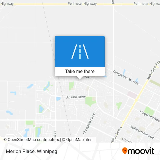 Merlon Place map