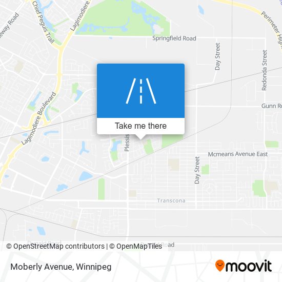 Moberly Avenue map