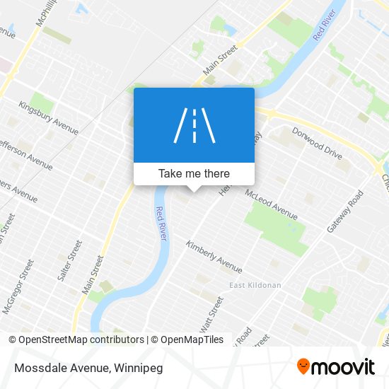 Mossdale Avenue map