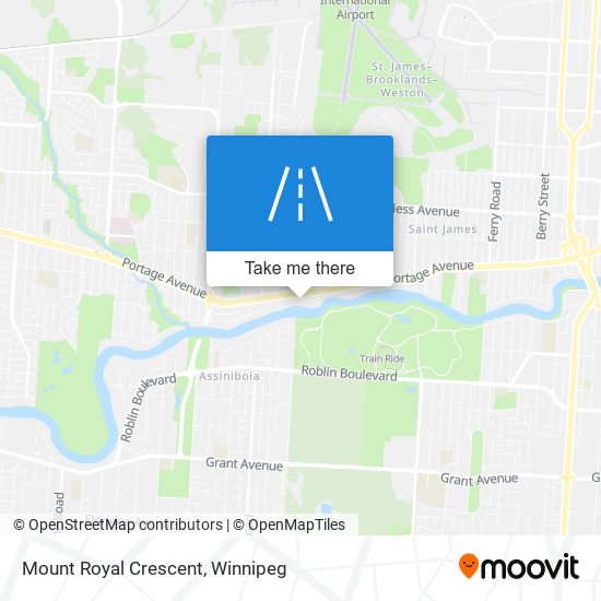 Mount Royal Crescent map