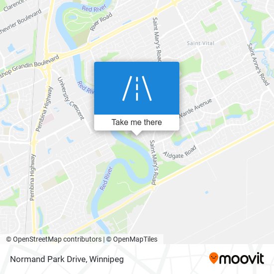 Normand Park Drive map