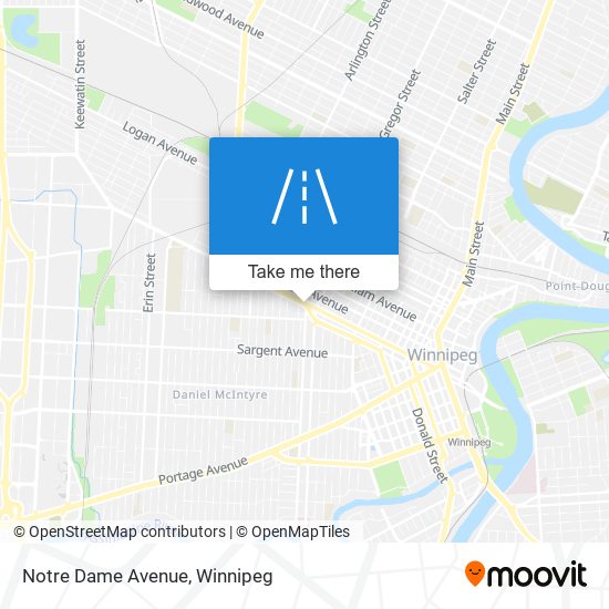 Notre Dame Avenue map