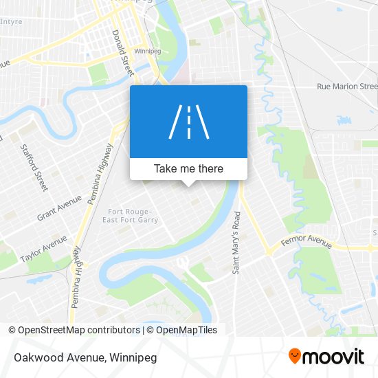 Oakwood Avenue map