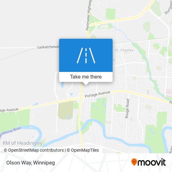 Olson Way map