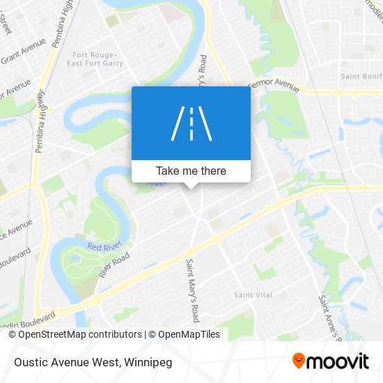 Oustic Avenue West map