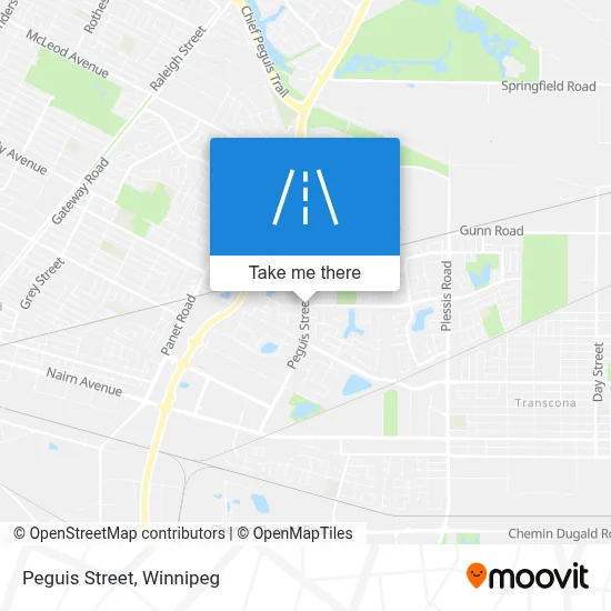 Peguis Street map