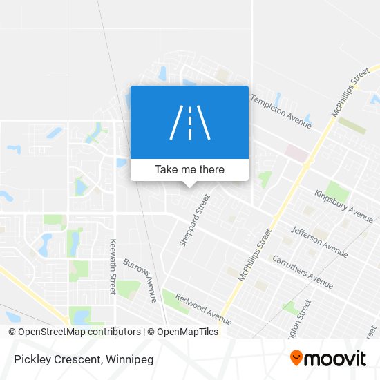 Pickley Crescent map