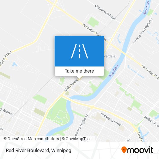 Red River Boulevard map