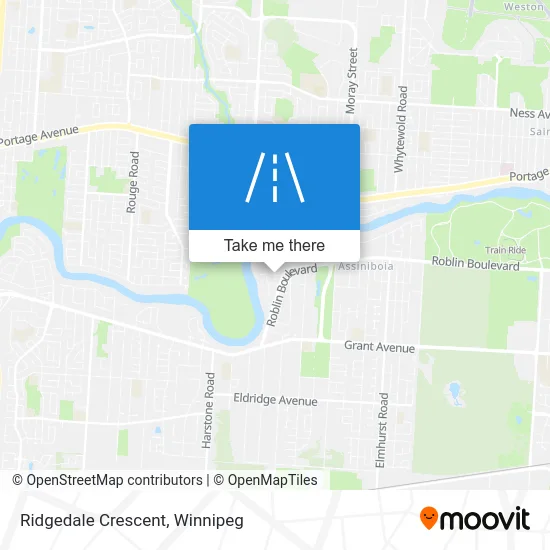 Ridgedale Crescent map