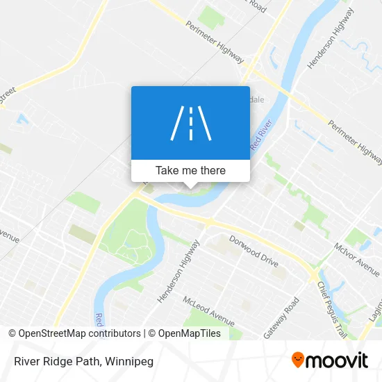 River Ridge Path map
