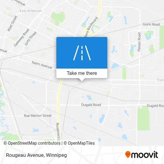 Rougeau Avenue map