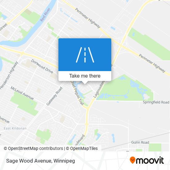 Sage Wood Avenue map