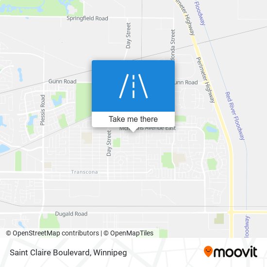 Saint Claire Boulevard map