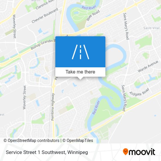 Service Street 1 Southwest plan
