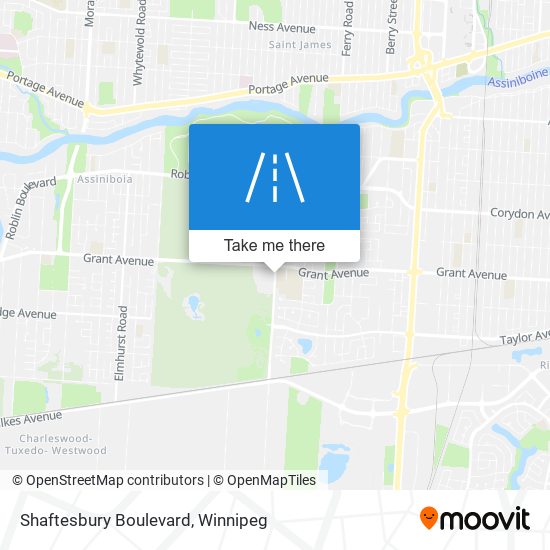 Shaftesbury Boulevard map