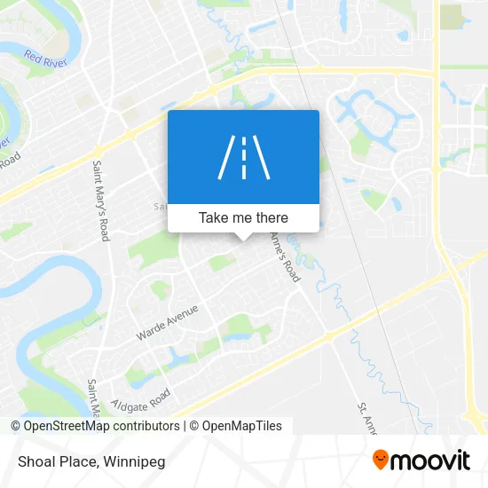 Shoal Place map