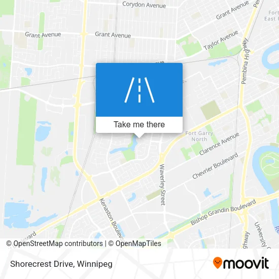 Shorecrest Drive map