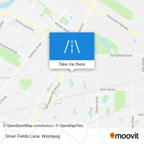 Silver Fields Lane map