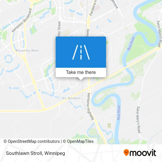 Southlawn Stroll map