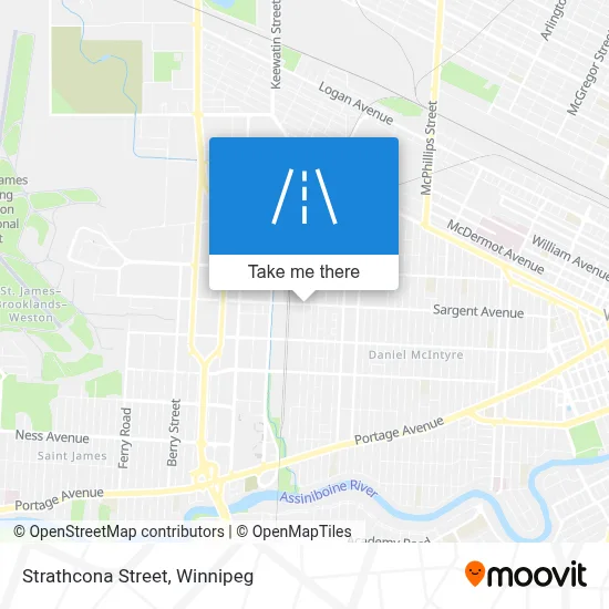 Strathcona Street map
