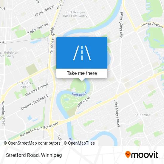 Stretford Road map
