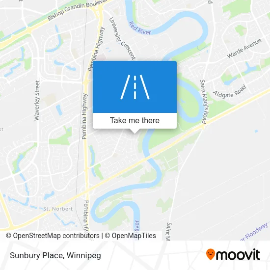 Sunbury Place map