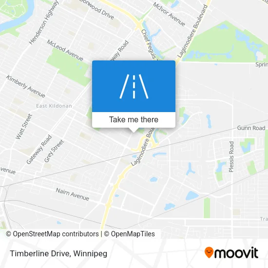 Timberline Drive map
