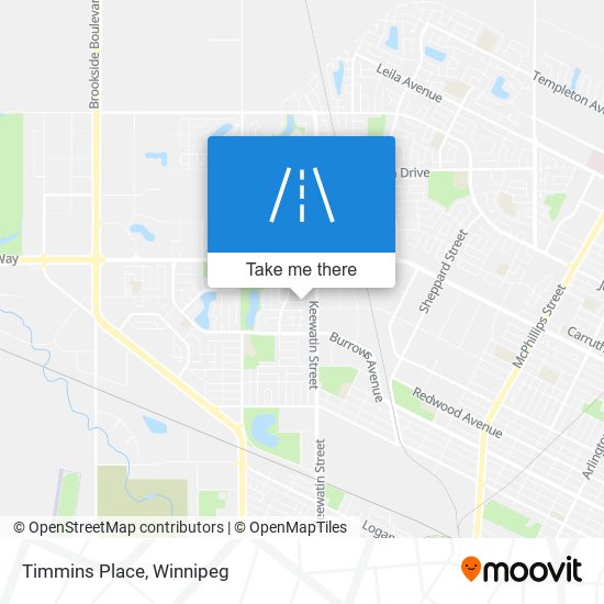 Timmins Place map