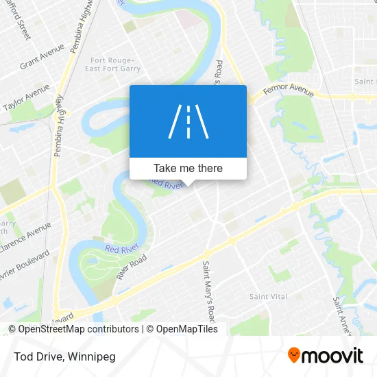 Tod Drive map