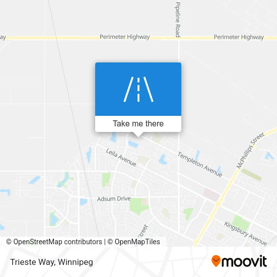 Trieste Way map