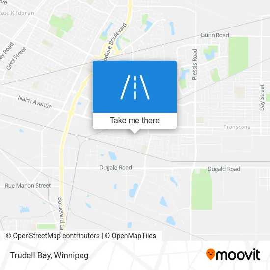 Trudell Bay map