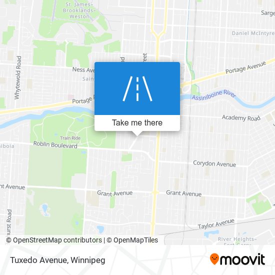 Tuxedo Avenue map