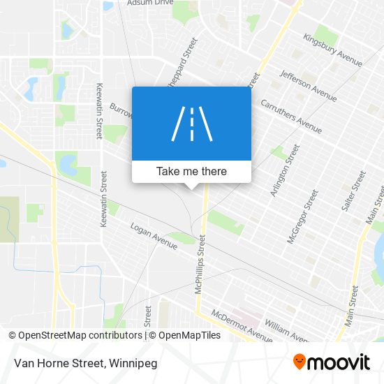 Van Horne Street map