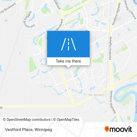 Vestford Place map