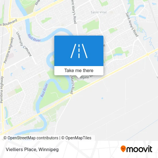 Vielliers Place map