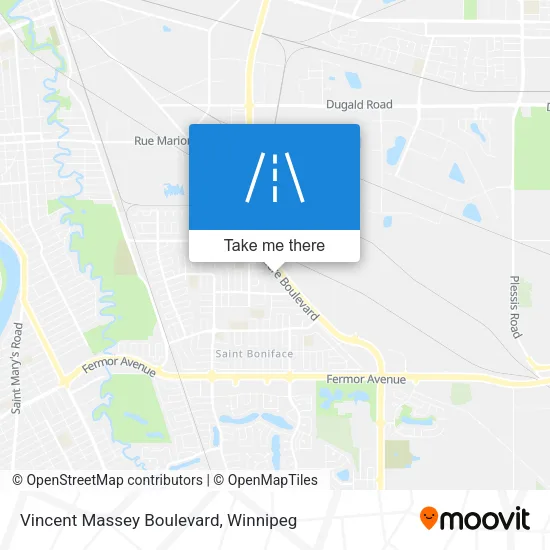 Vincent Massey Boulevard map
