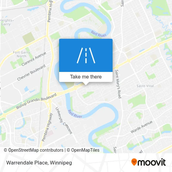 Warrendale Place map